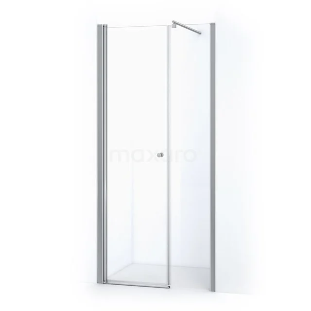 Zircon Comfort Duschtür | 105 cm Chrom Klarglas Drehtür DW-0407013 Duschtür mit Klarglas und silbernem Rahmen, Drehtürdesign für modernes Badezimmer, geeignet für kleine Räume.