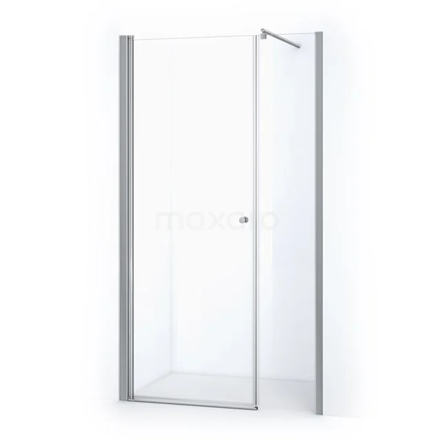 Duschwand Zircon Comfort 125cm aus klarem Sicherheitsglas Chrom DW-0508013 Glasdusche mit Aluminiumprofil, elegantes Design, ideal für ein modernes Badezimmer, einschließlich Drehtür und Wandpaneel.