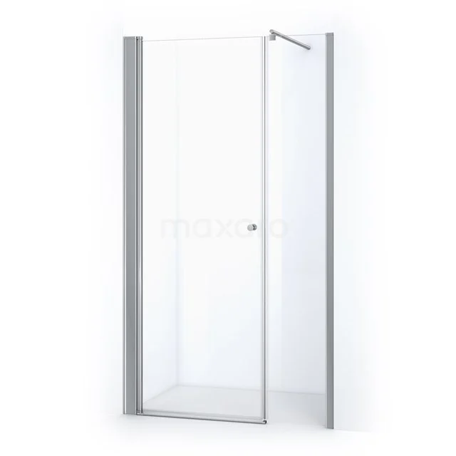 Duschwand Zircon Comfort 120cm aus klarem Sicherheitsglas Chrom DW-0408113 Glasene Duschtür mit silbergrauen Profillinien, straffes Design und Drehtür, ideal für einen modernen Badezimmerstil.
