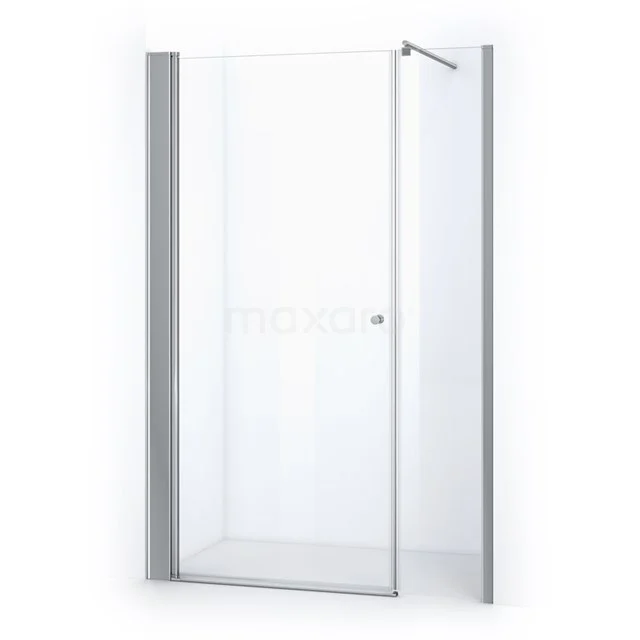 Zircon Comfort Duschtür | 140 cm Chrom Klarglas Drehtür DW-0410213 Glasene Duschtür mit minimalistischem Design, Aluminiumrahmen und Drehfunktion; perfekt für ein modernes Badezimmer.