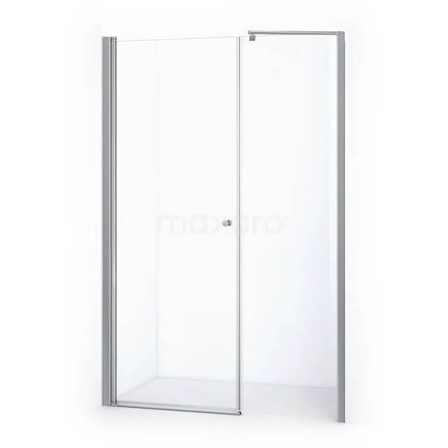 Zircon Comfort Shower door | 155 cm Chrome Clear glass Pivot door DW-0709011