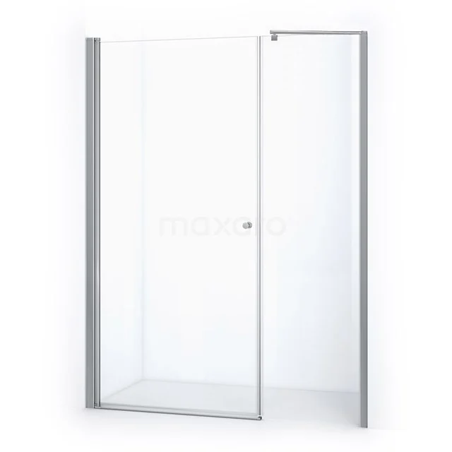 Zircon Comfort Shower door | 165 cm Chrome Clear glass Pivot door DW-0710011