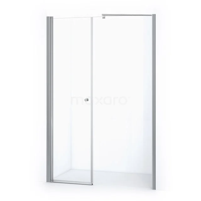 Zircon Comfort Shower door | 155 cm Chrome Clear glass Pivot door DW-0907011