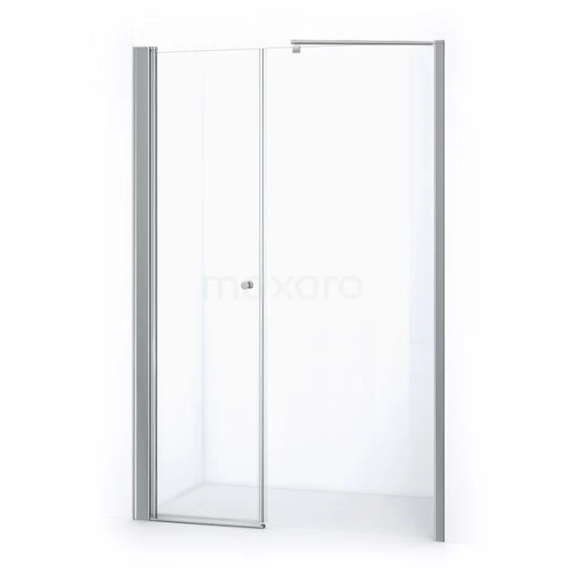 Zircon Comfort Duschtür | 140 cm Chrom Klarglas Drehtür DW-0806111 Glasene Duschtür mit Aluminiumrahmen, schlankes Design, ideale Raumsparlösung für moderne Bäder.
