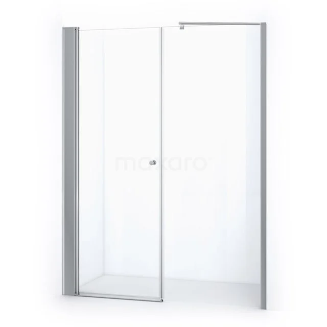 Duschwand Zircon Comfort 170cm aus klarem Sicherheitsglas Chrom DW-0908211 Glas Duschtür mit Aluminiumrahmen, elegantes Design für modernes Badezimmer, drehbar und platzsparend.