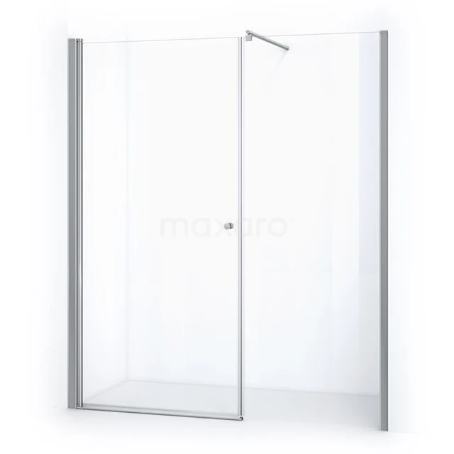 Zircon Comfort Shower door | 185 cm Chrome Clear glass Pivot door DW-0910013