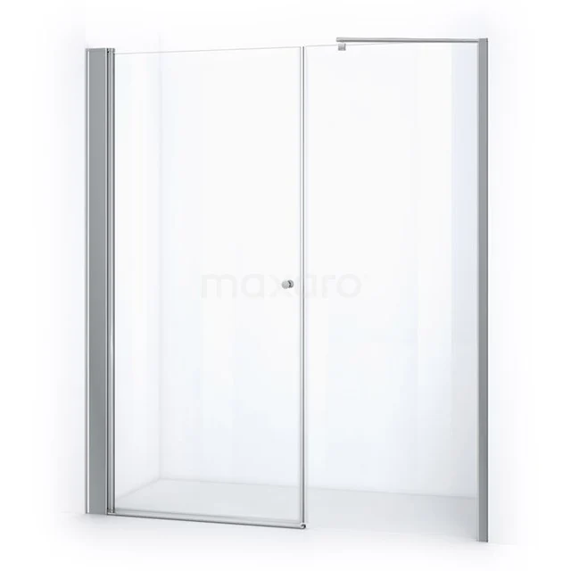 Zircon Comfort Shower door | 180 cm Chrome Clear glass Pivot door DW-0810211