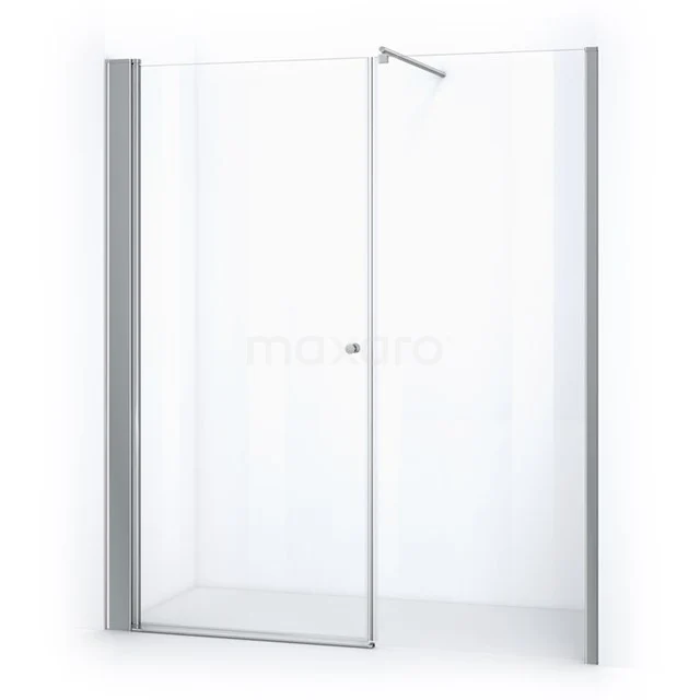 Zircon Comfort Shower door | 170 cm Chrome Clear glass Pivot door DW-0710213