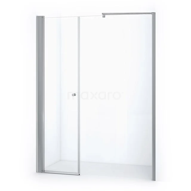 Glasene Duschwand mit Chrom Profil, minimalistisches Design, ideal für ein modernes Badezimmer.