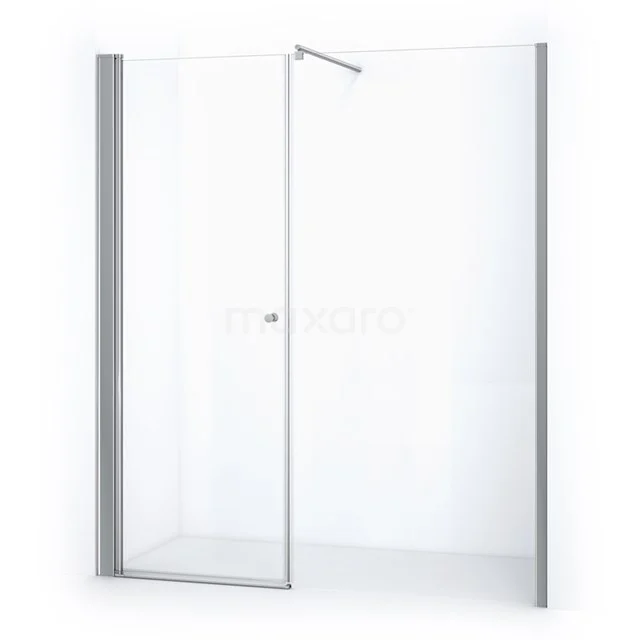 Zircon Comfort Shower door | 200 cm Chrome Clear glass Pivot door DW-1109113