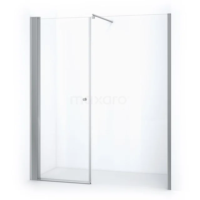 Zircon Comfort Shower door | 190 cm Chrome Clear glass Pivot door DW-1108213