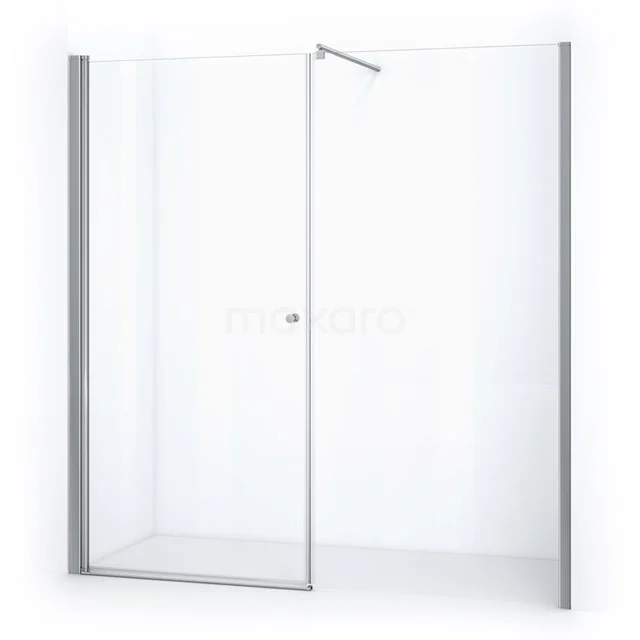 Zircon Comfort Shower door | 205 cm Chrome Clear glass Pivot door DW-1130013