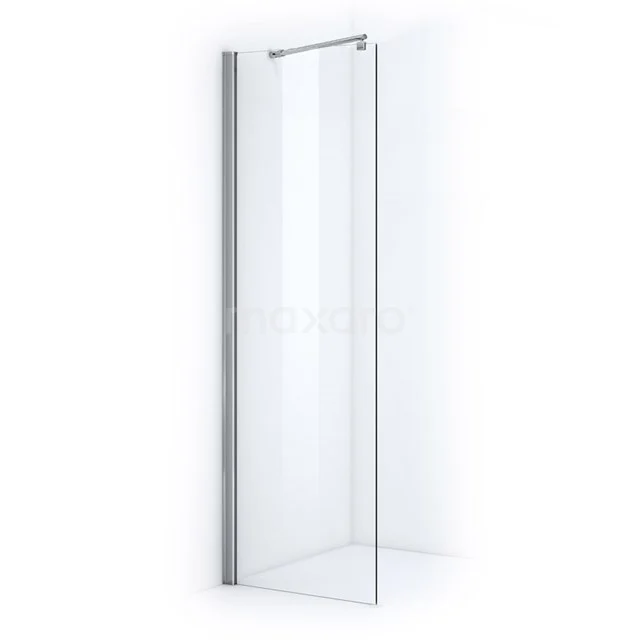 Glasene Duschwand mit Aluminiumprofil, modernes Design, ideal für eine stilvolle und geräumige Badezimmergestaltung.