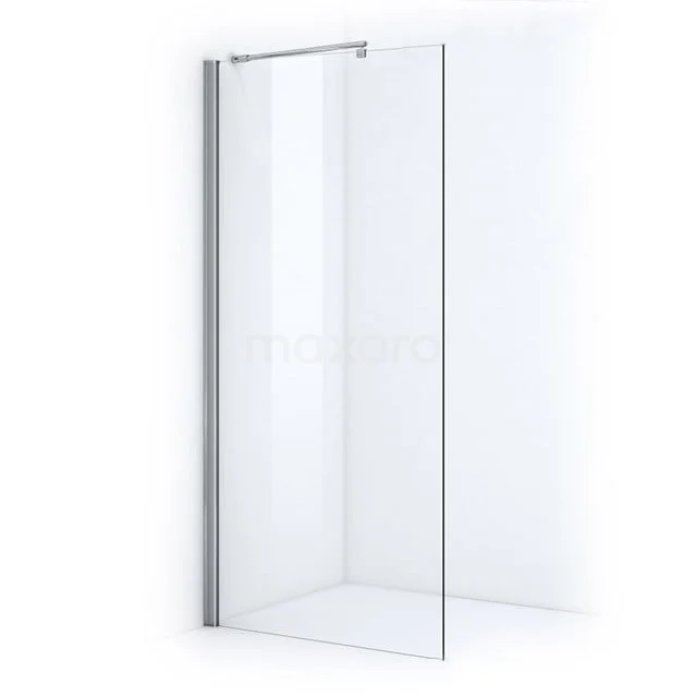 Glas Duschwand, Klarglas, minimalistisches Design mit Aluminium Profil. Perfekt für eine moderne Badezimmergestaltung.
