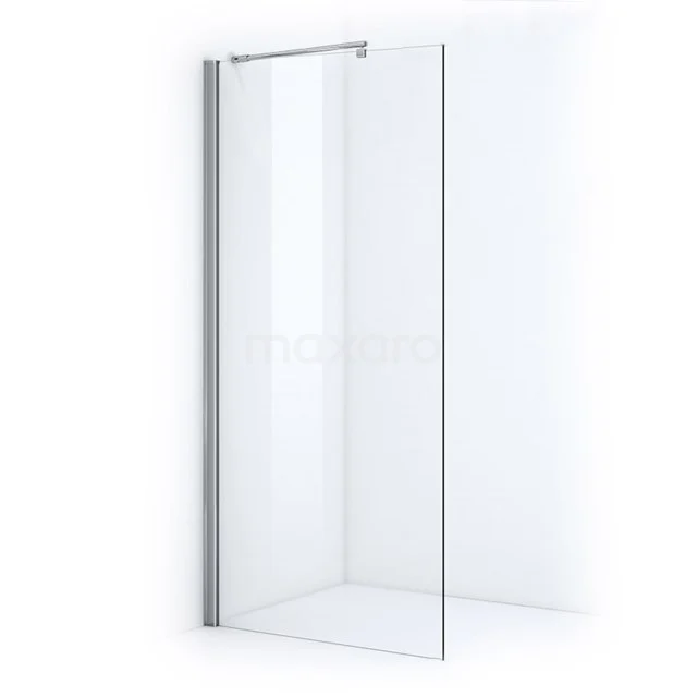 Glas Duschwand, Klarglas, minimalistisches Design mit Aluminium Profil. Perfekt für eine moderne Badezimmergestaltung.