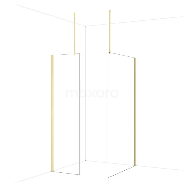 Douchewand metaal wit, minimalistisch design, geschikt voor moderne badkamers. Eenvoudig te combineren met diverse badkamerstijlen.