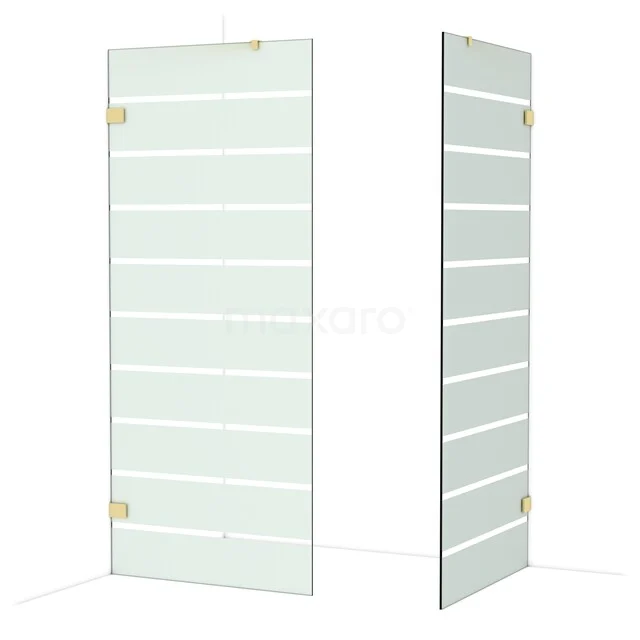 Begehbare Duschen IDB0909426GLG Duschtür Glas Klar, moderne Drehtür mit horizontalen Linien und Aluminiumakzenten für stilvolle Badezimmer.