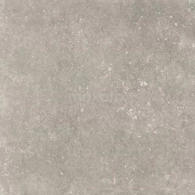 Grey ceramic bathroom floor tile, Series Concrete Look, matt finish with subtle texture for a modern look.