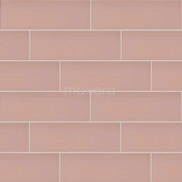 Century Matt Pink Wall tile | 10x30cm Uni Pink 501-120104 Roze rechthoekige badkamertegel, glanzend keramiek, geschikt voor moderne badkamerwanden, tijdloze en frisse uitstraling.
