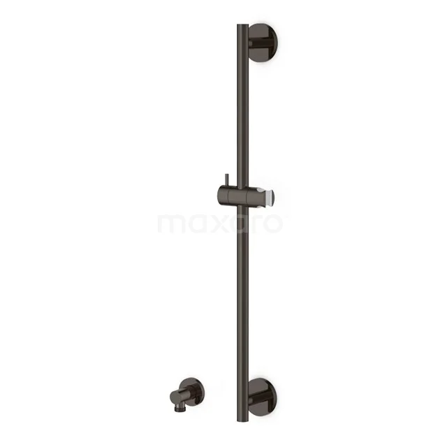 Shower rail Radius Black Chrome, Wall-mounted, Black chrome 55.156.860BCNS