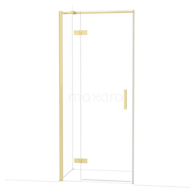 Diamant-Duschtüren DDB21361310LG Glasdouchedeur mit goldenen Akzenten, minimalistisches Design, perfekt für einen luxuriösen und modernen Badezimmerstil.