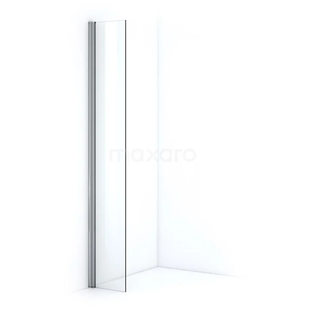 Duschwand begehbare Dusche Zircon Comfort 30cm Klar Sicherheitsglas Chrom L0500-03FGC Glasene Duschwand, transparentes Design mit Aluminiumprofil, ideal für eine moderne Badezimmergestaltung.