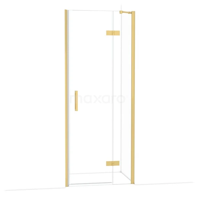 Diamant-Duschtüren DDB22352210GG Duschtür mit goldfarbenen Akzenten, scharfen geraden Linien, aus gehärtetem Glas. Elegantes Design für ein modernes Badezimmer.