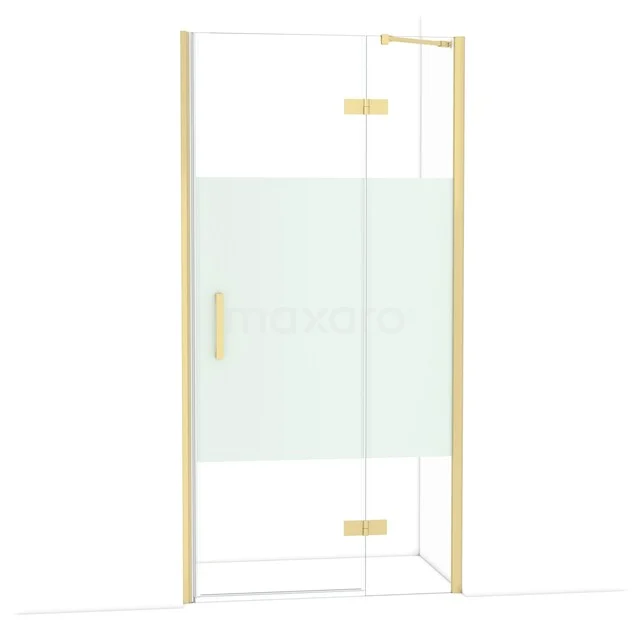 Diamant-Duschtüren DDB22462213LG Duschtür in Goldfarbe mit mattem Glaspaneel, modernes Design, ideal für ein stilvolles Badezimmer.