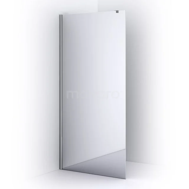 Matte white shower screen with a minimalist design, made of solid glass, ideal for modern bathroom design.