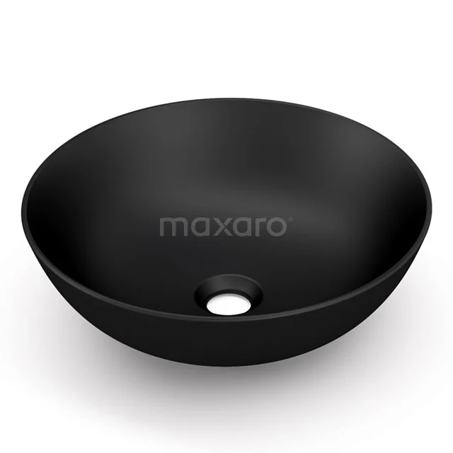 Aufsatzwaschbecken Clasico Keramik Matt Schwarz 39,5x13,5cm Rund K120-0100MB Matt Schwarz rundes Waschbecken, modernes Design, aus Keramik gefertigt, perfekt als stilvolle Ergänzung für jedes Badezimmer.