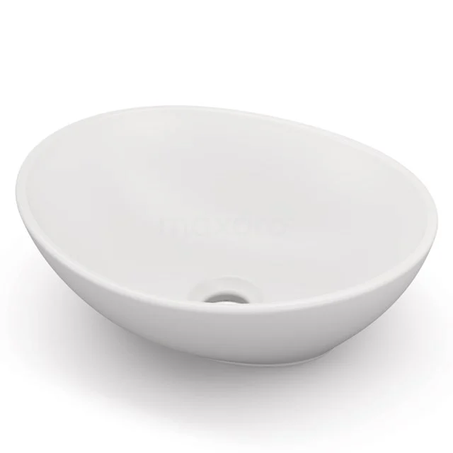 Weiße ovale keramische Waschbecken, modernes Design, ideal für stilvolle Bäder.