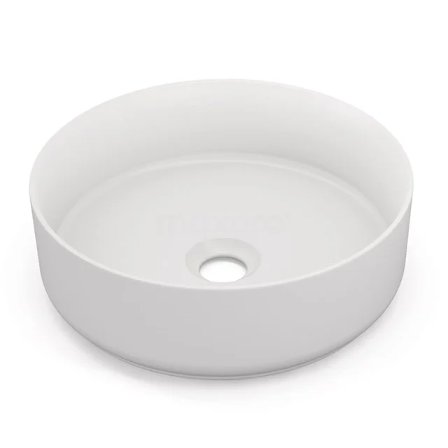 Countertop wash basin Clasico Ceramic Matte white 35.5x12cm Round K120-0280MW