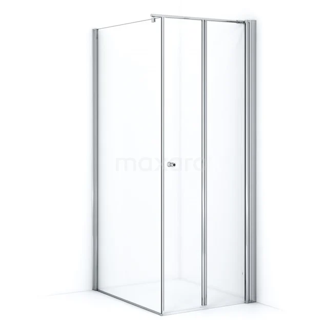 Zircon Comfort Shower enclosure | 90x80 cm Chrome Clear glass Folding door Rectangle L3692_0809R