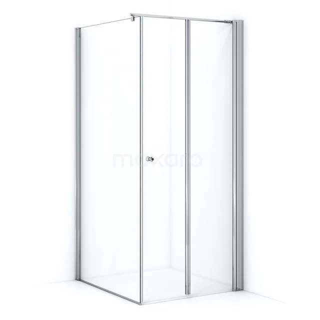 Zircon Comfort Shower enclosure | 90x90 cm Chrome Clear glass Folding door Square L3692_0909R