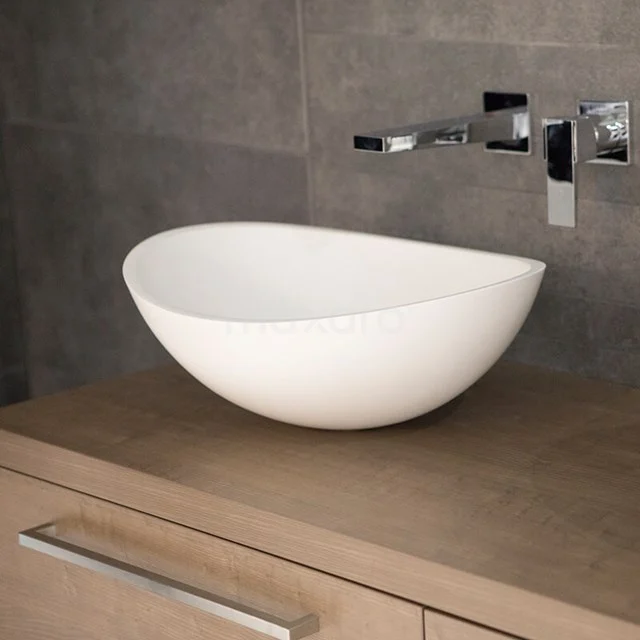 Waskom Mintra Solid Surface Mat Wit 42,5x34,4cm Ovaal M120-0021