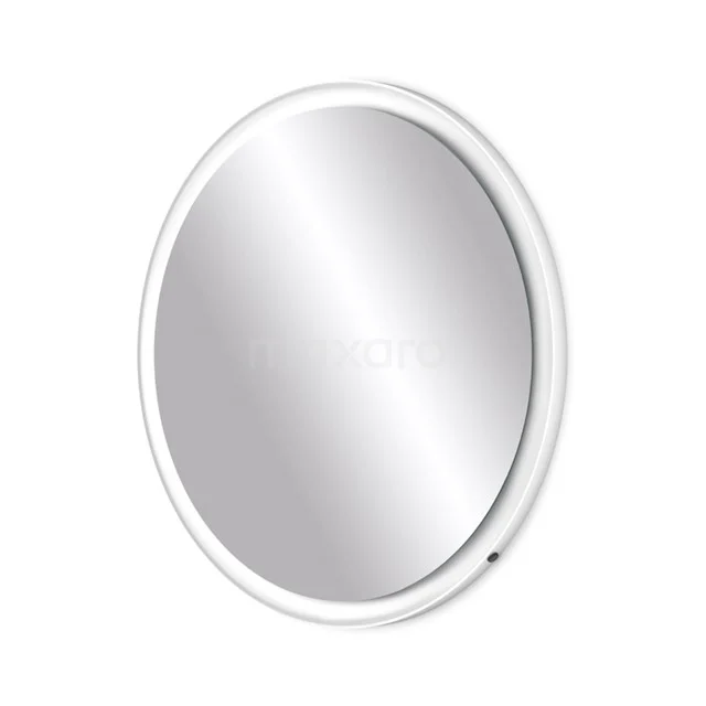 Cero Badezimmerspiegel mit LED-Beleuchtung | 80x80cm IR Sensor Round M20-0800-60400 Runder Badezimmer Spiegel mit weißem Rand, modernes Design, ideal für Wandmontage.
