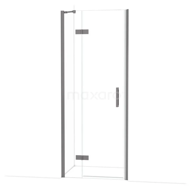 Diamant-Duschtüren DDB21352210ZM Glas Duschtür mit Scharnier, Klarglas und Aluminium Profilen, perfekt für einen modernen Badezimmerstil.