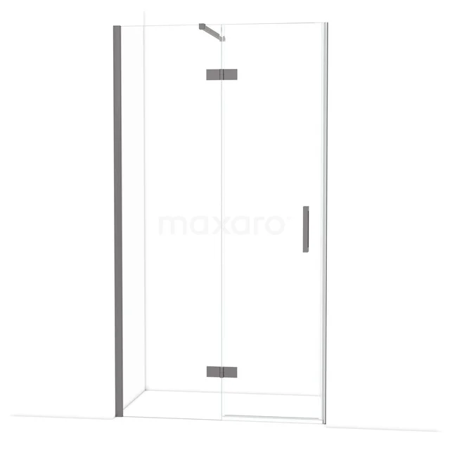 Duschtür Diamond 110 cm 8mm Klar Sicherheitsglas Schwarz Metall DDB21651110ZMN Klarer Glaskabine mit chromatischen Details, minimalistisches Design, perfekt für ein modernes Badezimmer.