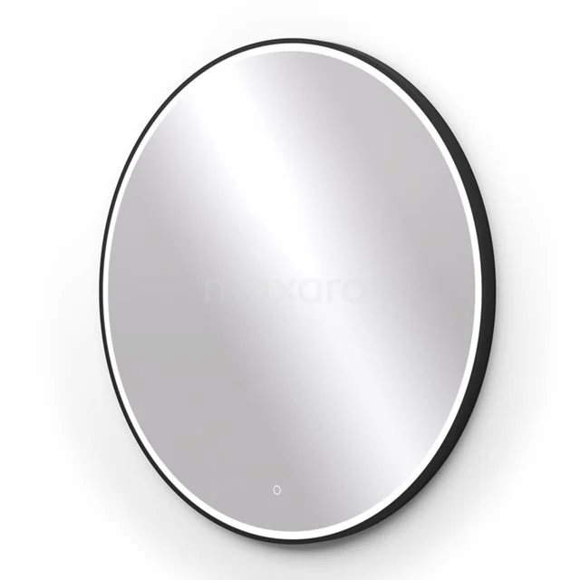 Ovale Badezimmer Spiegel mit schwarzem Rand, modernes Design und mühelos zu kombinieren mit diversen Badezimmerstilen.