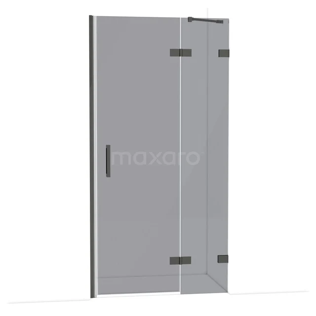 Diamant-Duschtüren DDB22462221BC Glasene Duschtür mit mattschwarzem Rahmen, drehbares Design und schlankes Design. Perfekt für ein modernes Badezimmer.