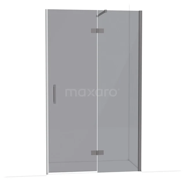 Glas Duschwand mit Tür, klares Sicherheitsglas, minimalistisches Design, perfekt für ein modernes Badezimmer.