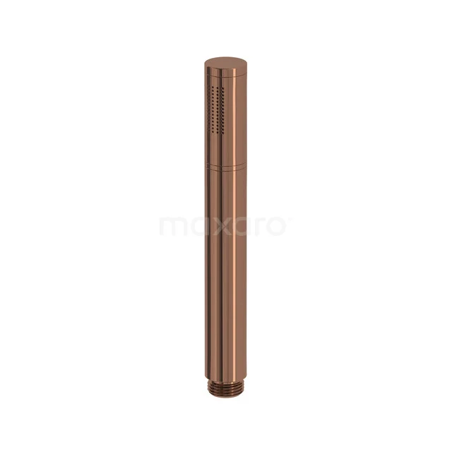 Copper extension pipe for a rain shower, sleek, cylindrical shape, ideal for a stylish bathroom decor.