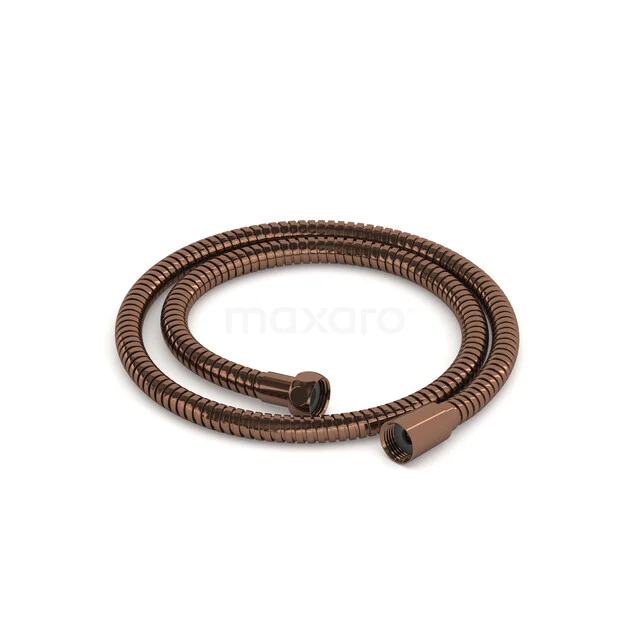 Shower hose Radius, 100Cm, Shiny Copper 99.400.100GKP Bronze shower hose with metal spiral shape, flexible and durable, perfect for a stylish bathroom upgrade.