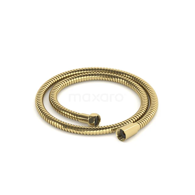 Shower hose Radius, 100Cm, Shiny Light Gold 99.400.100GLG Golden shower hose made of stainless steel with a flexible structure, ideal as a stylish addition to any modern bathroom.