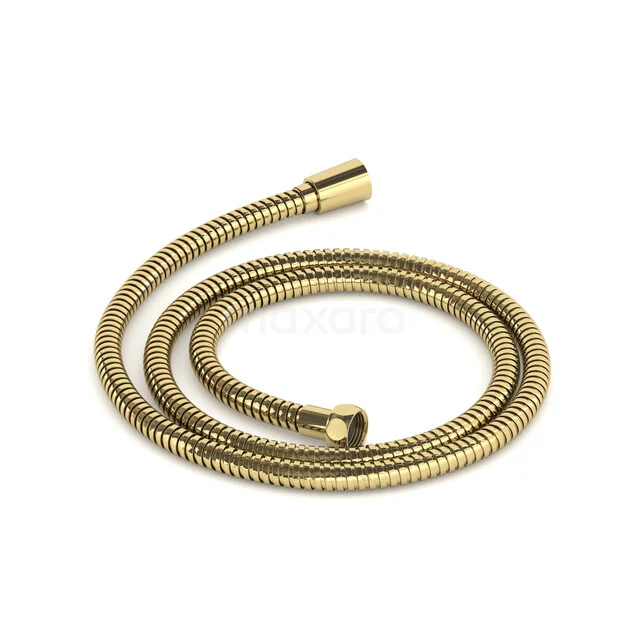 Brauseschlauch Radius, 150Cm, Glänzendes Lichtgold 99.400.150GLG Gold Brauseschlauch aus rostfreiem Stahl mit flexibler Struktur, geeignet als stilvolle Ergänzung zum modernen Badezimmer.