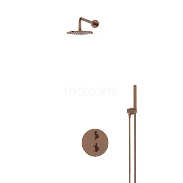 Radius Rain shower Built-in | Shiny copper 20 cm Rain shower Thermostatic BIGKP55-00001