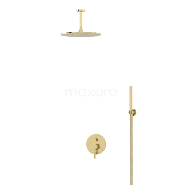 Radius Regendouche Inbouw | Glanzend lichtgoud 30 cm Regendouche Eéngreeps BIGLG55-00054 Radius Regendouche Inbouw | Glanzend lichtgoud 30 cm Regendouche Eéngreeps BIGLG55-00054