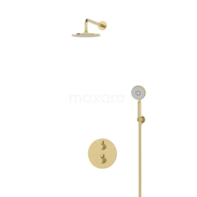 Radius Rain shower Built-in | Glossy light gold 20 cm Rain shower Thermostatic BIGLG55-00109 Radius Rain shower Built-in | Glossy light gold 20 cm Rain shower Thermostatic BIGLG55-00109
