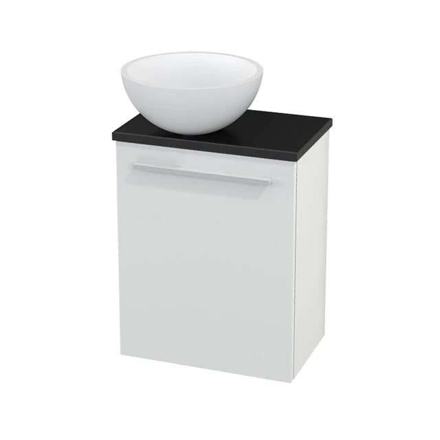 Toiletmeubel met Waskom Solid Surface Mat Modulo+ Pico Hoogglans Wit 41cm BMC000019