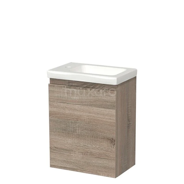 Modulo Pico WC-Möbel mit Waschbecken | 40 cm Eiche Grifflose Front Keramik TMW10-00517 Modulo Pico WC-Möbel mit Waschbecken | 40 cm Eiche Grifflose Front Keramik TMW10-00517